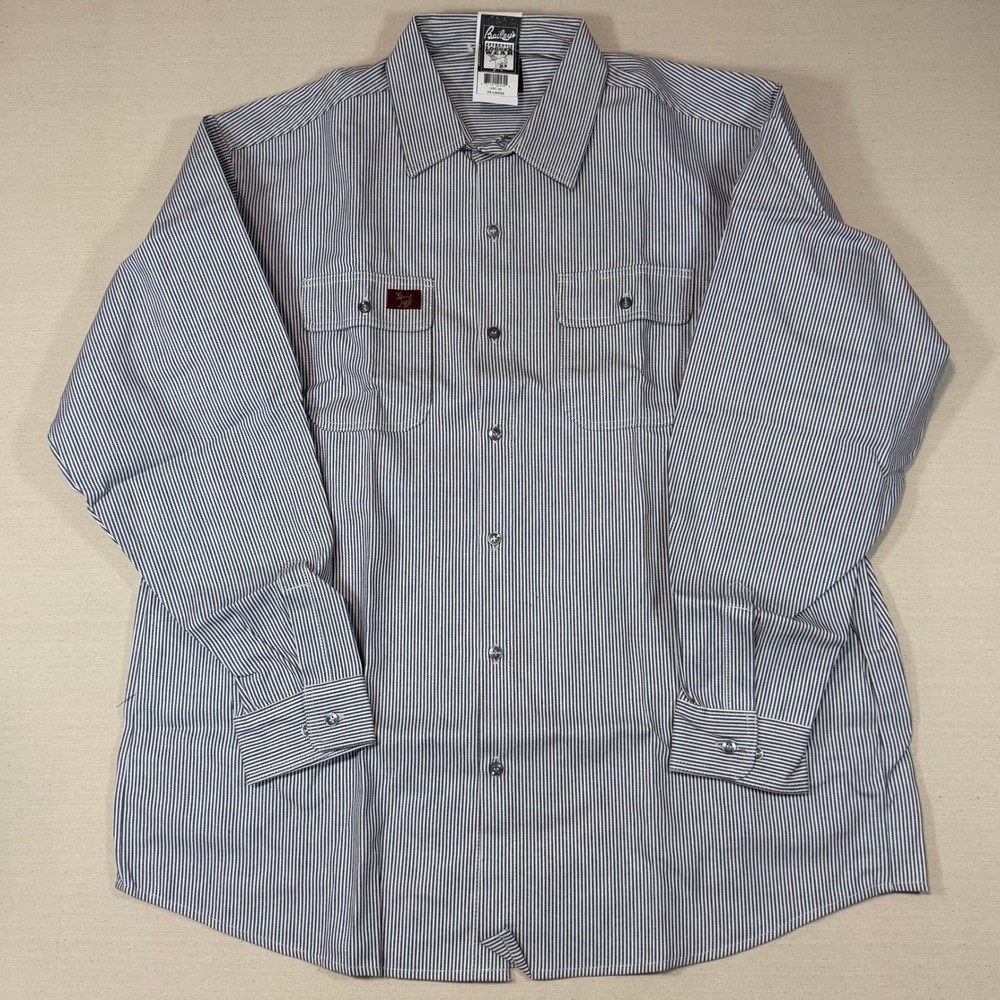 Baileys Logger Wear Hickory Stripe Shirt Mens 2XL HSC 95 NEW Workwear Pin Stripe - Picture 1 of 5